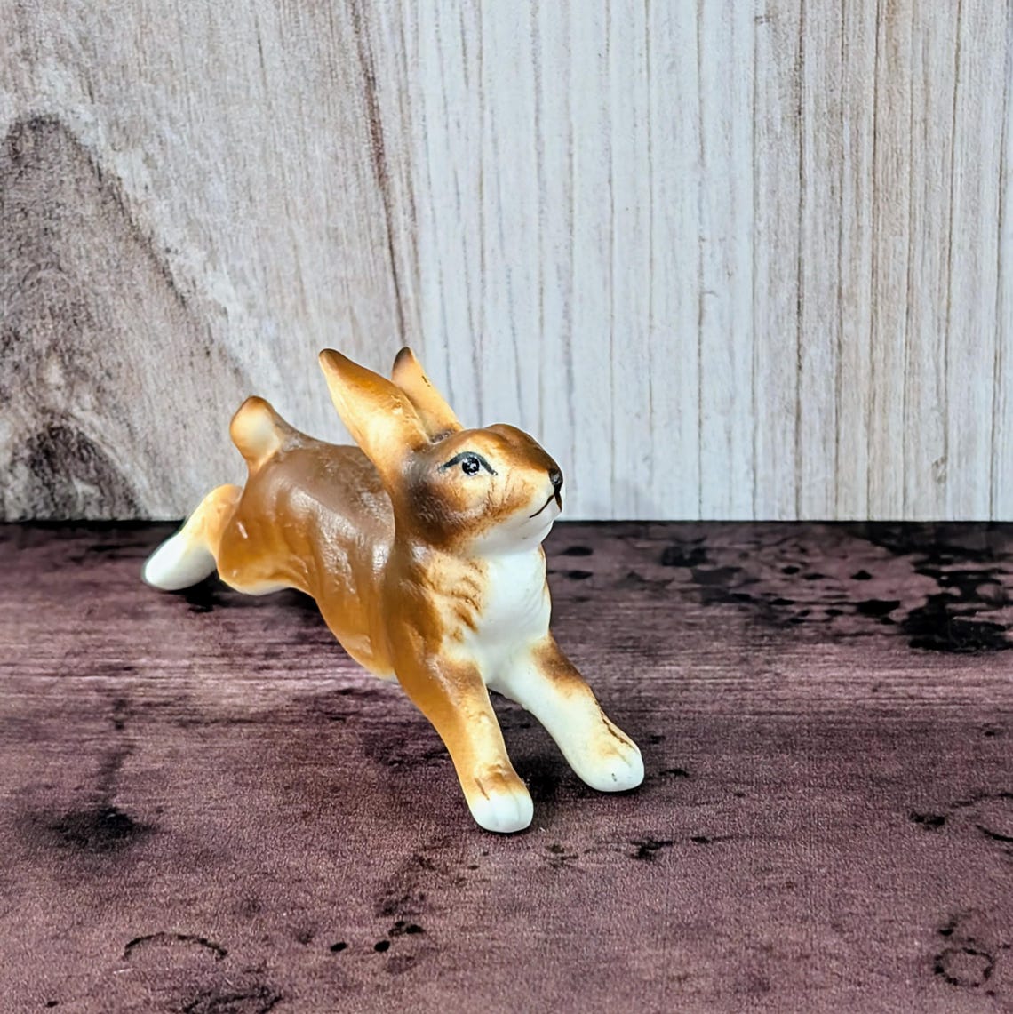 Ceramic Leaping Hare Rabbit Figurine, Small Hand Painted Rabbit - Etsy