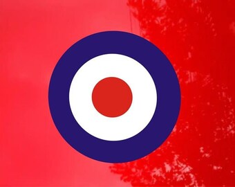 Waterslide Exterior British RAF Roundel Type C1 Model Plane Decals Various Sizes