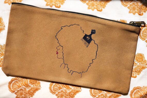 Peace And Hair Grease Pouch Black Girl Magic Black Artist Etsy