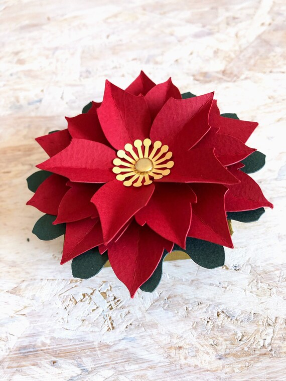 Stella Di Natale Cartoncino.Stella Di Natale In Cartoncino Con Scatola Etsy