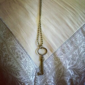 Bronze key necklace