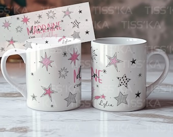 Mug céramique 330ml - MARRAINE D'AMOUR