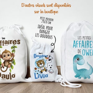 Sac à doudou personnalisé - Petits et grands pochons / Cartoon Dessin animé Personnage