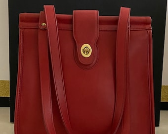 Coach Vintage Red Leather Weston Shoulder Bag 9021 - Etsy