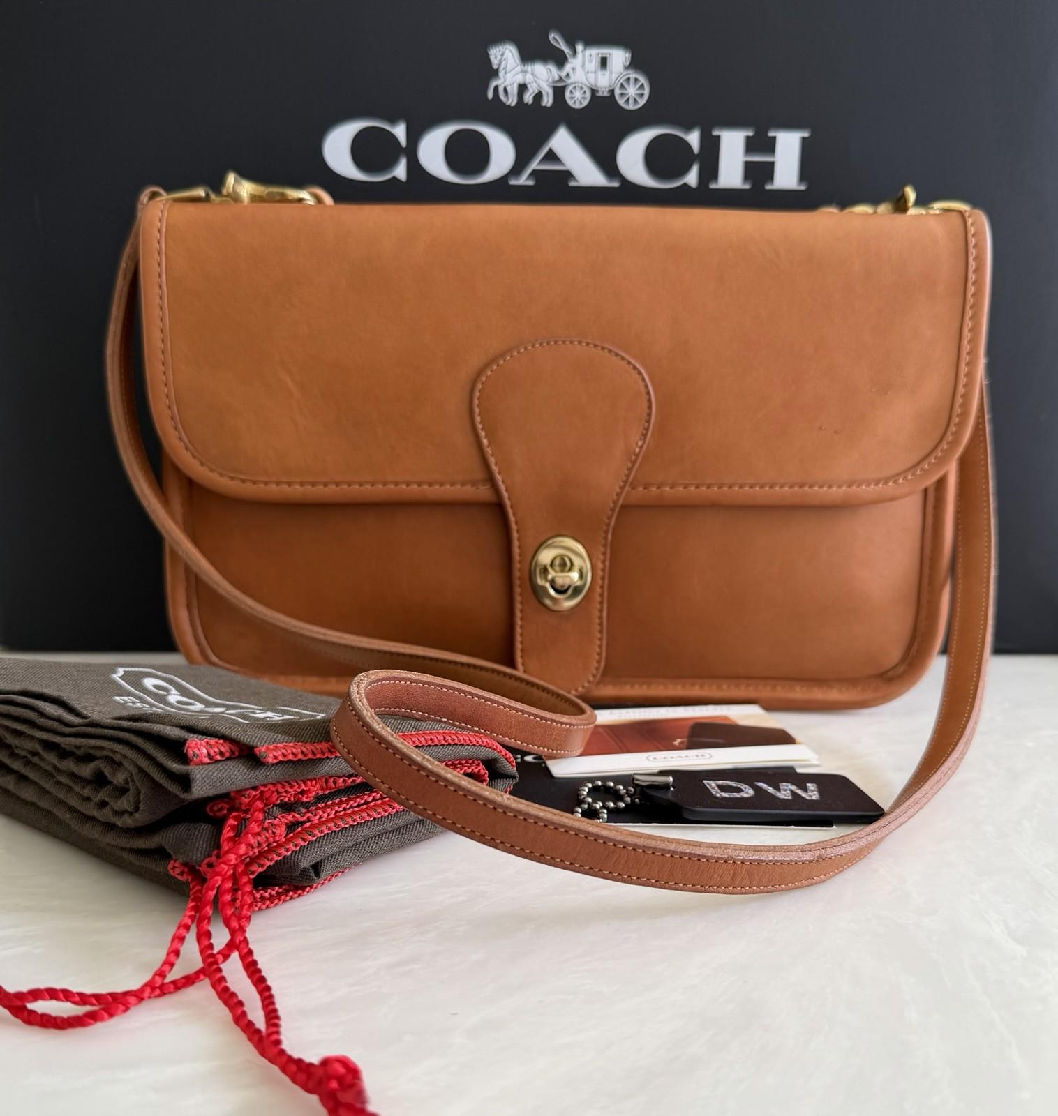 Coach Vintage NYC Twin Clutch Shoulder Bag British Tan 9380 - Etsy