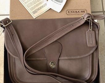 NWT Coach Vintage Mahogany Turnlock Clutch 7171 Original Box - Etsy