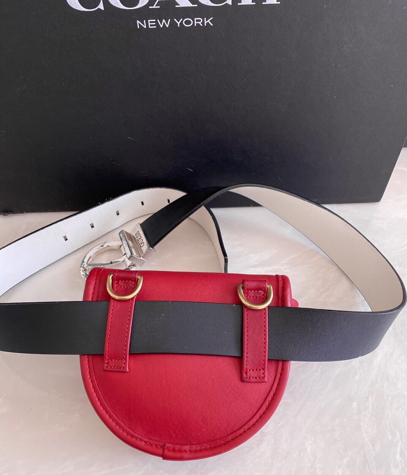 Coach Vintage Black Mini Turnlock Crossbody Convert Belt Bag Coach Vintage Black Mini Turnlock Crossbody Convert Belt Bag