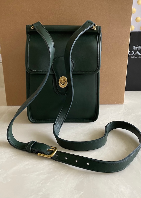 Coach Vintage Forest Green Murphy Crossbody Bag 99