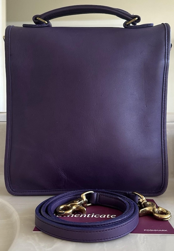 Coach Vintage Purple Station Bag 5130 EUC - Etsy