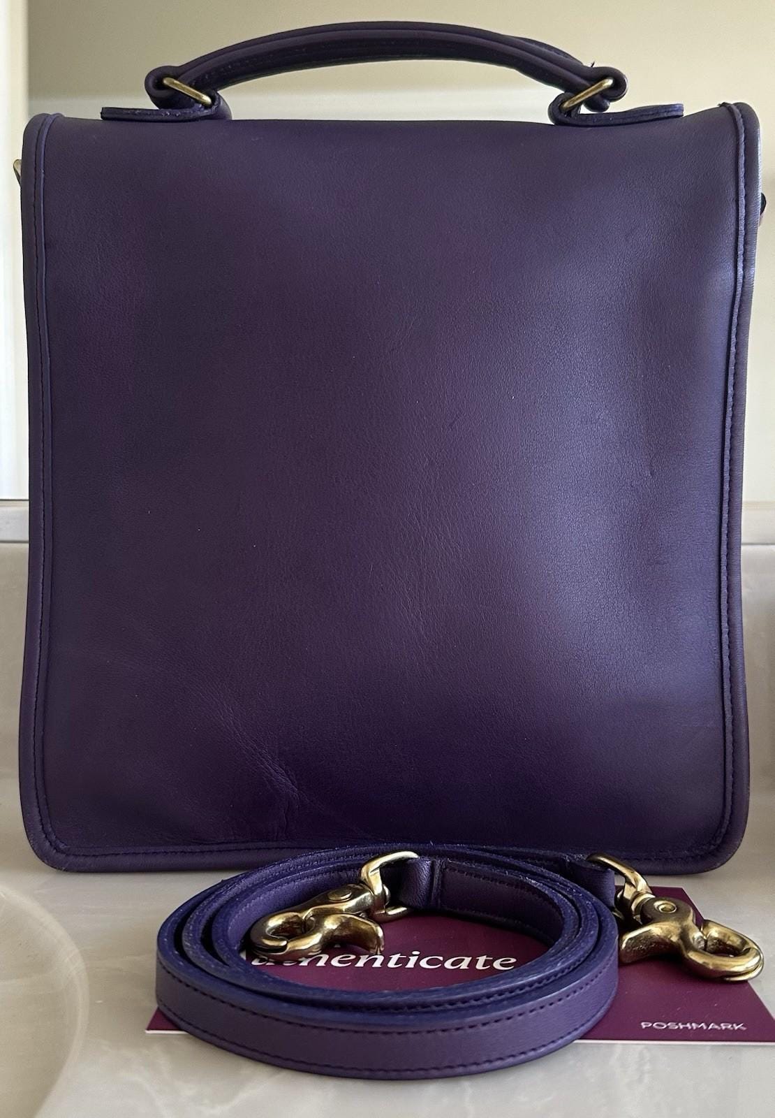 Coach Vintage Purple Station Bag 5130 EUC - Etsy