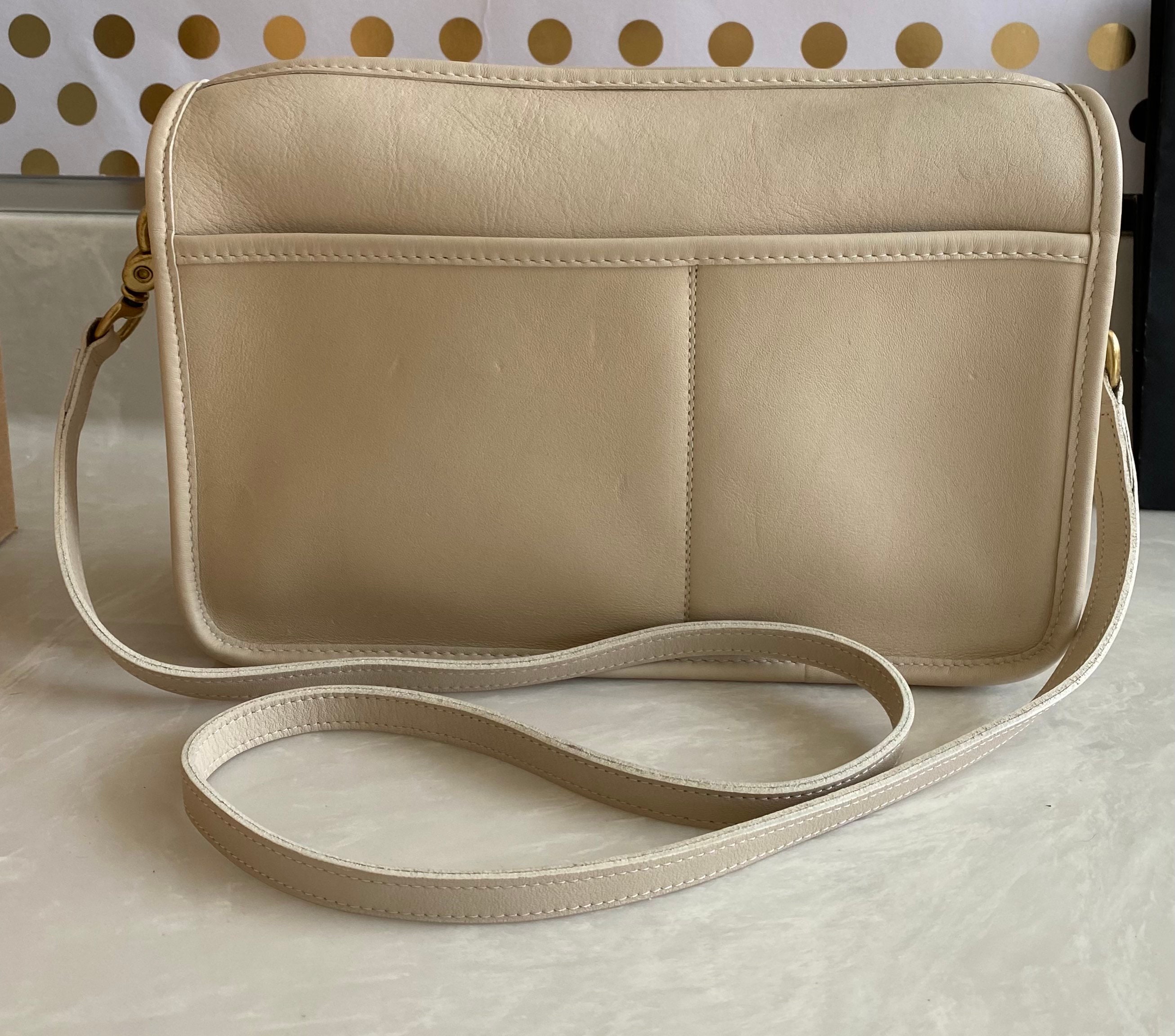 Vintage Coach Bone Leather Crossbody Purse - Raleigh Vintage