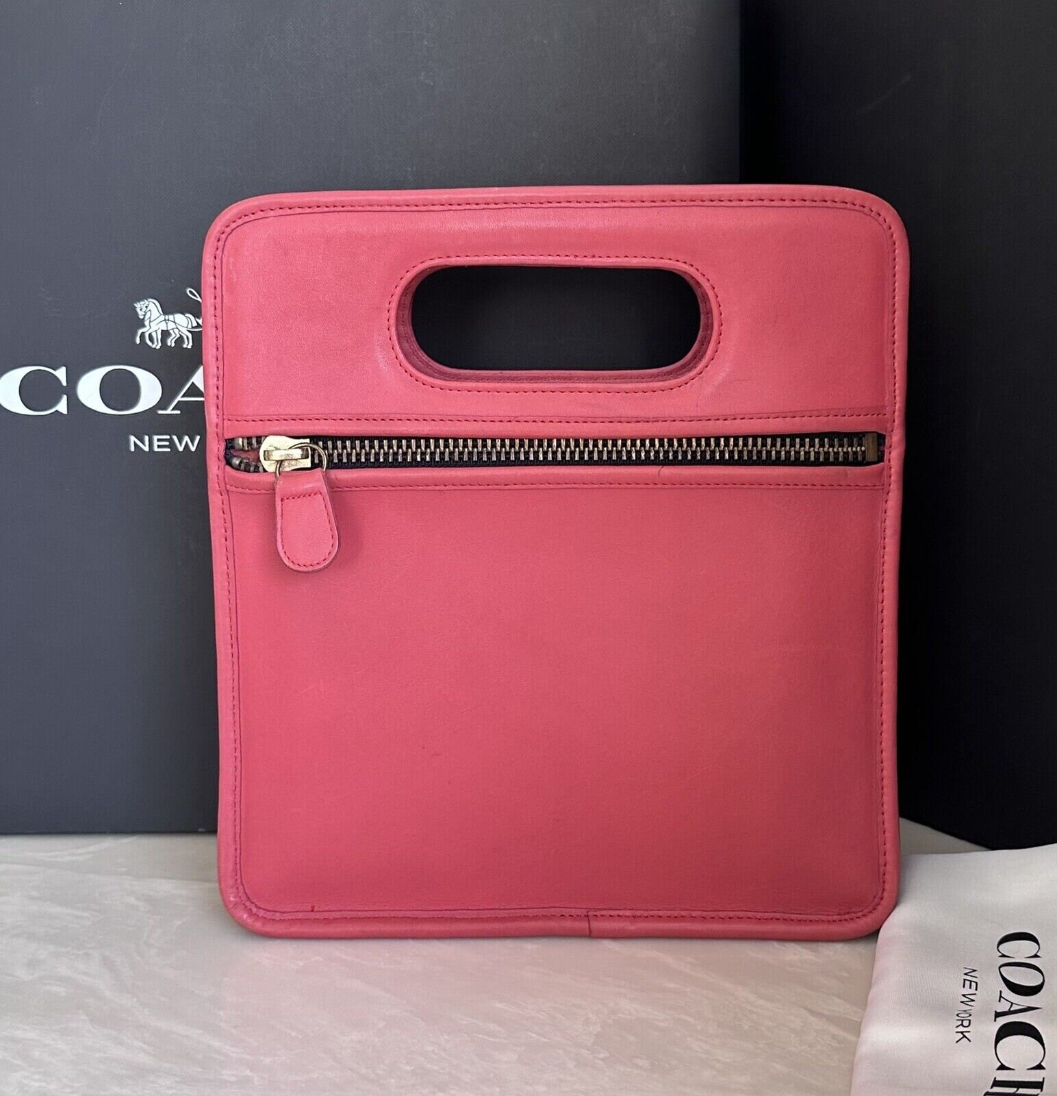 Coach Vintage Pink Stroll Handle Cut Out Tote 9004 - Etsy