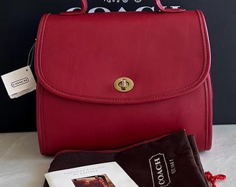 NWT Coach Vintage Red Manor Top Handle Bag 9977 USA - Etsy NWT Coach Vintage Red Manor Top Handle Bag 9977 USA - Etsy