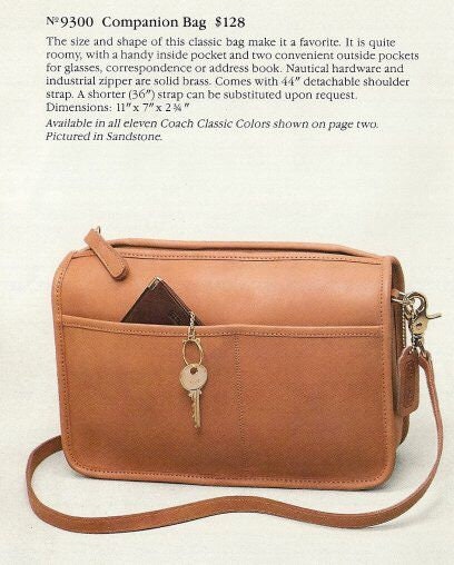 Vtg Coach companion bag 9300  Coach vintage handbags, Vintage coach, Vintage  coach bags
