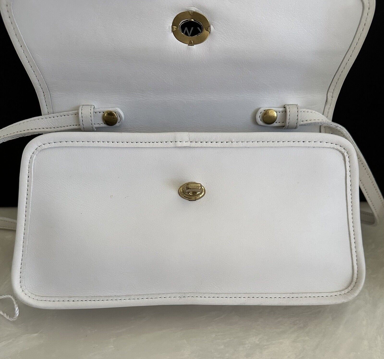 Coach Vintage White (white) Geometric Top Handle Crossbody