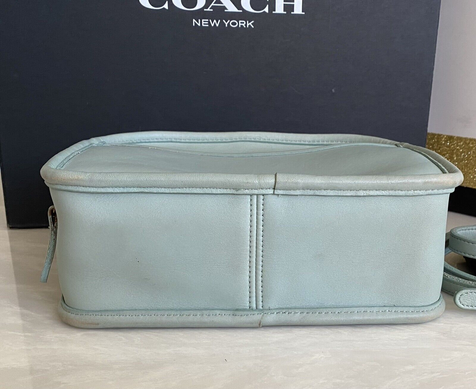 Aqua coach purse sale