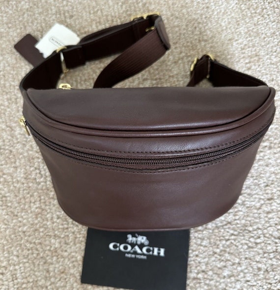 NWT Coach Vintage Mahogany Leather Canteen Waist Pouch Belt Bag Fanny Pack 0515 Etsy Canada
