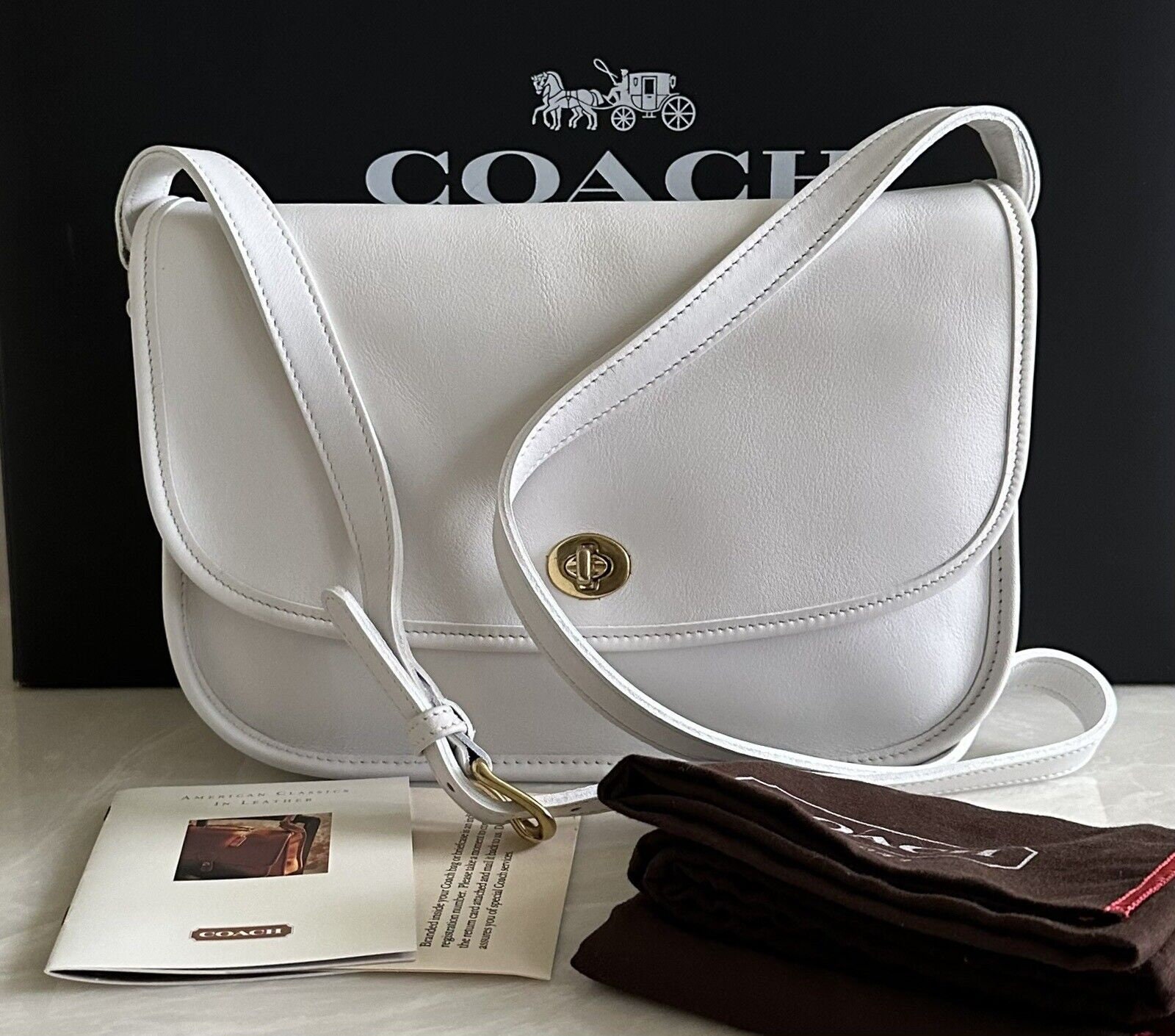 COACH Vintage City Bag Crossbody Glove Tanned Leather