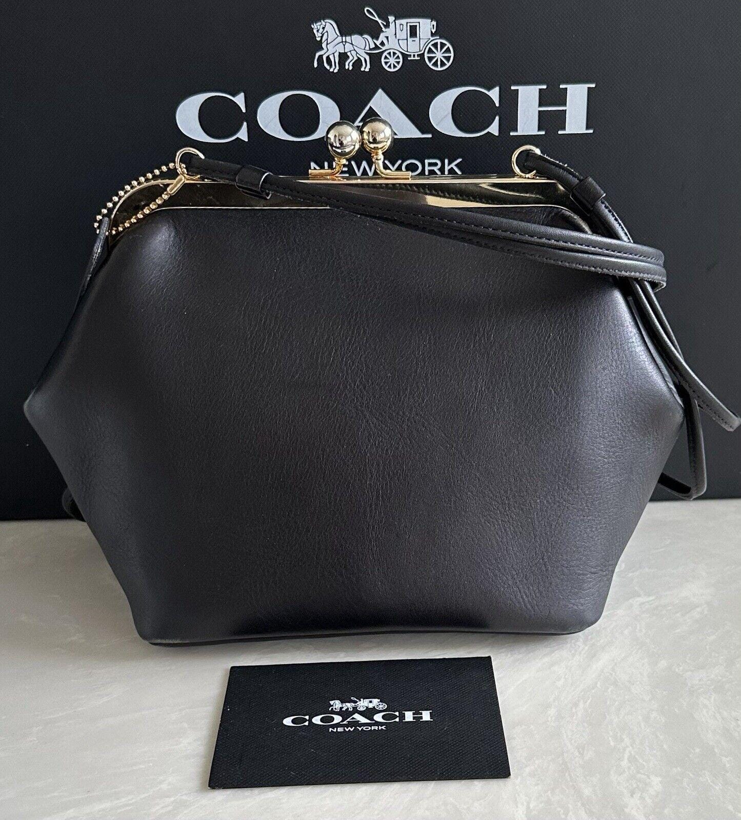 Coach Vintage LTD Black Lindy Kisslock Frame Swing Bag 9003 Coach Vintage LTD Black Lindy Kisslock Frame Swing Bag 9003