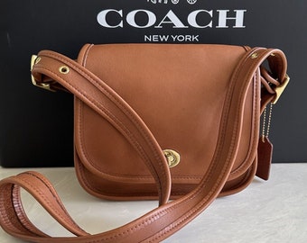 SOLD. Please do not buy Coach Vintage Legacy Small Flap Shoulder Bag British Tan 9965