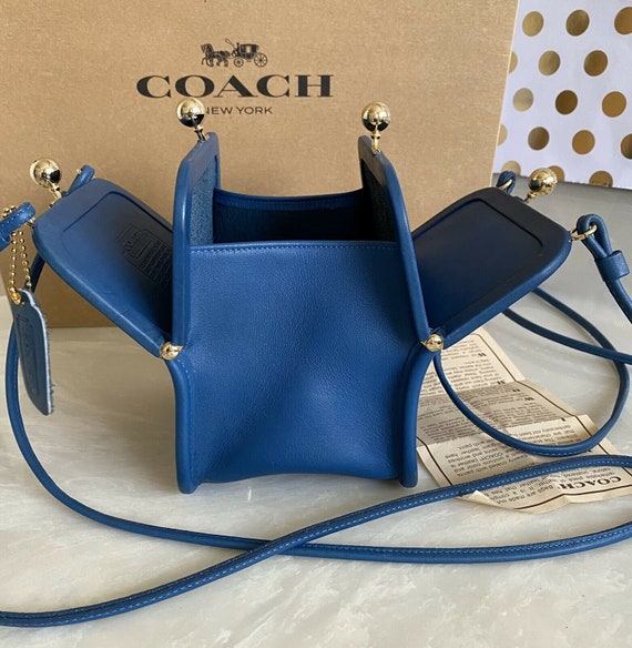 Coach Vintage Bonnie Cashin Blue Chunky Double Kis