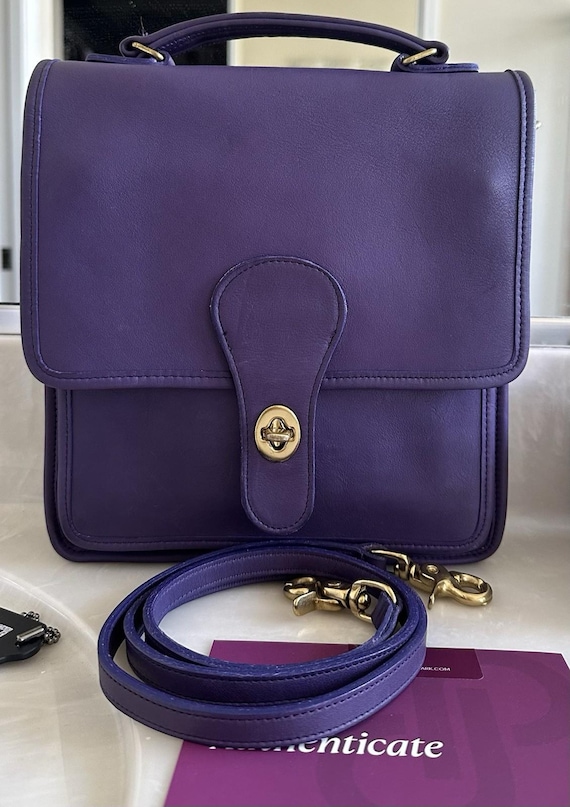 Coach Vintage Purple Station Bag 5130 EUC - Etsy
