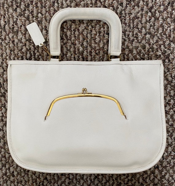 Coach Vintage Pre Creed 60's White Leather Waterme