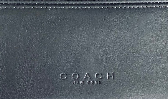 NWT Coach Vintage Black Leather Convertible Clutc… - image 7