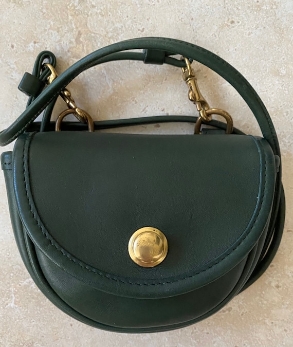 Coach Vintage Green Mini Cross body Belt Bag