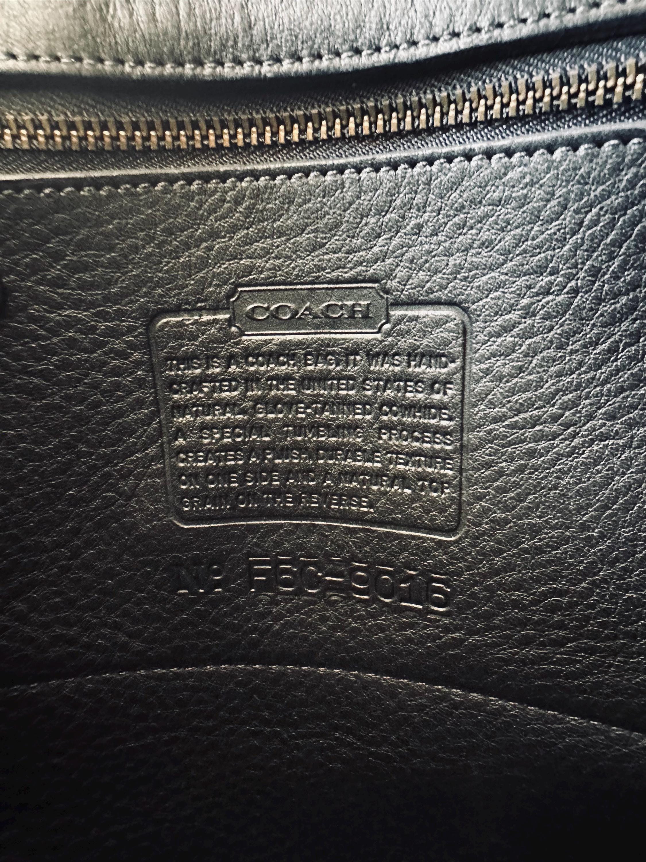Coach Vintage Berkeley Black Suede Leather Mix Convert Backpack