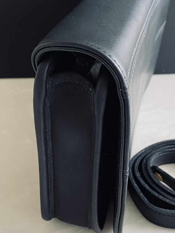 NWT Coach Vintage Black Leather Convertible Clutc… - image 4