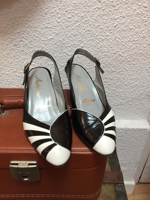 black and white shoes from the 50s