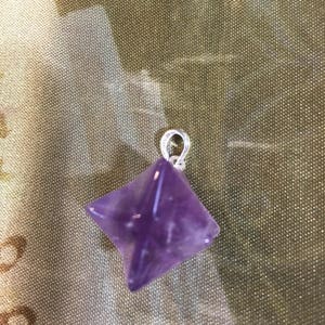Amethyst Merkaba pendant
