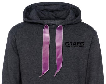 SNORS hoodies-SATIN Hoodieband LILA-2 lengths-cord for hoods flat