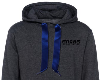 SNORS Hoodies-SATIN Hoodieband DUNKELBLAU-2 lengths-cord for hoods flat