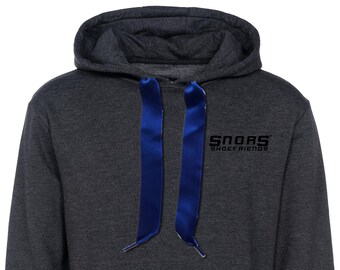 SNORS Hoodies-SATIN Hoodieband DUNKELBLAU-2 lengths-cord for hoods flat