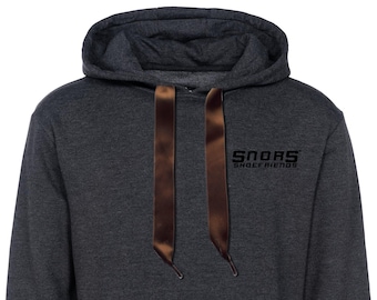 SNORS Hoodies - SATIN Hoodieband BRAUN - 2 Längen - Kordel für Kapuzen flach