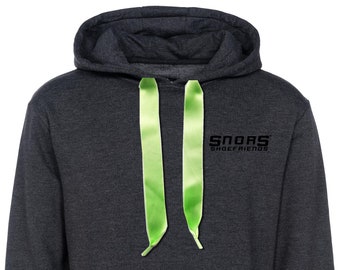 SNORS Hoodies-SATIN Hoodieband HELLGRÜN-2 lengths-cord for hoods flat