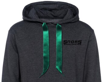 SNORS Hoodies - SATIN Hoodieband GRÜN - 2 Längen - Kordel für Kapuzen flach