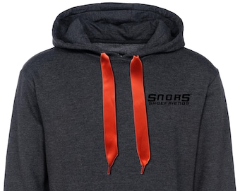 SNORS hoodies-SATIN Hoodieband ORANGE-2 lengths-cord for hoods flat