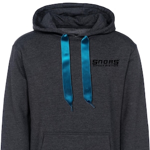 SNORS hoodies-SATIN Hoodieband TÜRKIS-2 lengths-cord for hoods flat image 1