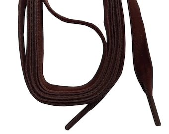 SNORS-SAMT laces-SAMTSENKEL dark brown, 2 lengths, about 9 mm