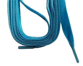 SNORS-SAMT laces-SAMTSENKEL turquoise, 2 lengths, about 9 mm