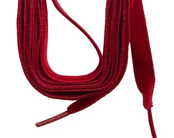 SNORS-SAMT laces-SAMTSENKEL dark red, 2 lengths, about 9 mm