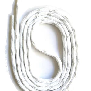 SNORS Laces SAFETY SENKEL White/Light Grey, 8 lengths, approx. 5 mm Round sadvocates for work shoes, hiking shoes, trekking shoes image 1