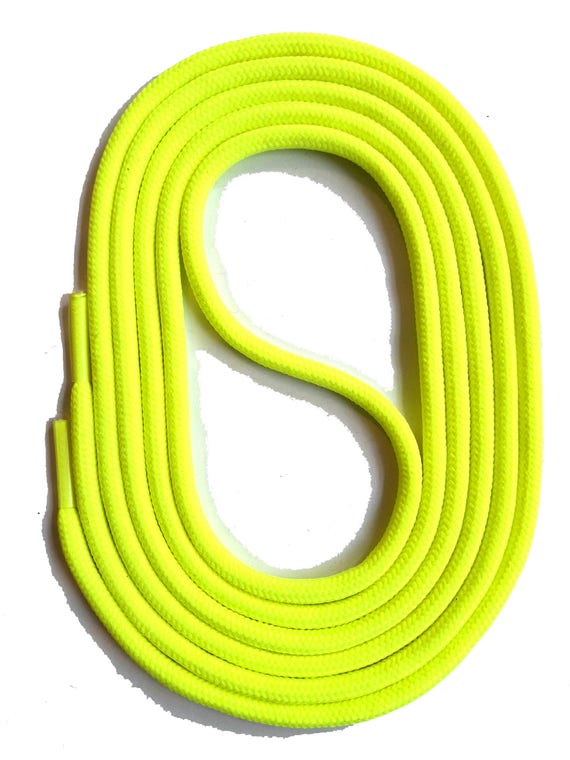 SNORS - Schnürsenkel - RUNDSENKEL NEONGELB, 6 Längen, ca. 3mm, integr. Zugstabilisierung
