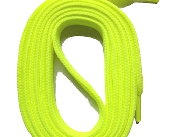 SNORS - Laces - FLACHSENKEL Neon yellow, 9 lengths, 2 widths