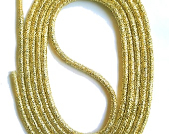 SNORS - Schoenveters - RONDE VETERS GOUD, 4 lengtes, ca. 3 mm, geïntegreerd. Treinstabilisatie