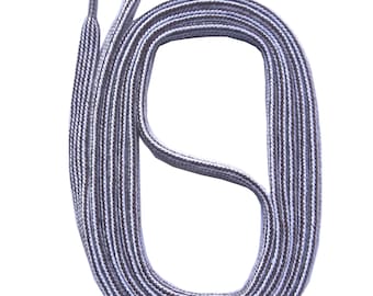 SNORS - dentelle - petit-fils lin blanc/marron, rayé, 130 cm, env. 5 mm