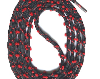 SNORS - cordones - redondo encaje negro orejas tejido, 130 cm, 3 mm